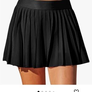 Elegant Black Pleated Skirt
